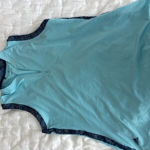 Adidas Blue Sleeveless Top